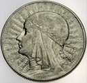 5 zł złotych 1934 Głowa kobiety Polonia SREBRO