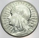 10 zł złotych 1932 Głowa kobiety Polonia SREBRO