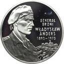 10 zł złotych 2002 Generał Władysław Anders