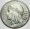 10 zł złotych 1932 Głowa kobiety Polonia SREBRO