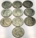 LOT 10 x 5 zł Głowa kobiety, INWESTYCJA AG SREBRO