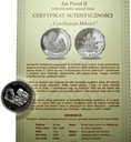 Jan Paweł II Cywilizacja Miłości SREBRO