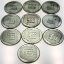 LOT 10 x 200 zł 1974 XXX lat PRL INWESTYCJA SREBRO