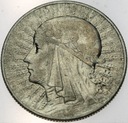5 zł złotych 1933 Głowa kobiety Polonia SREBRO