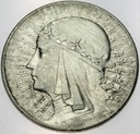 10 zł złotych 1933 Głowa kobiety Polonia SREBRO
