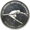 200 zł złotych 1984, Igrzyska Sarajewo SREBRO