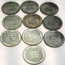 LOT 10 x 200 zł 1974 XXX lat PRL INWESTYCJA SREBRO