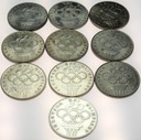 LOT 10 x 200 zł 1976 Olimpiada INWESTYCJA SREBRO