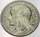 5 zł złotych 1934 Głowa kobiety Polonia SREBRO