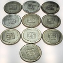 LOT 10 x 200 zł 1974 XXX lat PRL INWESTYCJA SREBRO