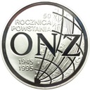 20 zł złotych 1995 ONZ 50 rocznica powstania