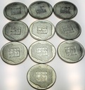 LOT 10 x 200 zł 1974 XXX lat PRL INWESTYCJA SREBRO