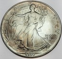 USA 1 dolar 1990 oz uncja One Silver Dollar SREBRO