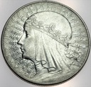 10 zł złotych 1932 Głowa kobiety Polonia SREBRO (2