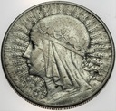 10 zł złotych 1932 Głowa kobiety Polonia SREBRO