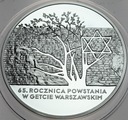 20 zł złotych 2008 Powstanie Getto Warszawskie