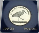 100 zł złotych 1982 Bocian Ochrona Środowiska
