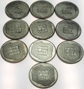 LOT 10 x 200 zł 1974 XXX lat PRL INWESTYCJA SREBRO