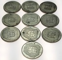 LOT 10 x 200 zł 1974 XXX lat PRL INWESTYCJA SREBRO