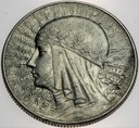 5 zł złotych 1933 Głowa kobiety Polonia SREBRO