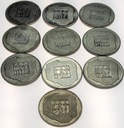 LOT 10 x 200 zł 1974 XXX lat PRL INWESTYCJA SREBRO