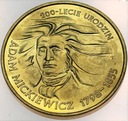 2 zł złote 1998 Adam Mickiewicz
