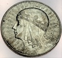 5 zł złotych 1933 Głowa kobiety Polonia SREBRO