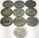 LOT 10 x 200 zł 1974 XXX lat PRL INWESTYCJA SREBRO