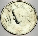 1 zł złoty 1924 Kobieta i kłosy, żniwiarka, róg