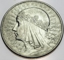 10 zł złotych 1932 Głowa kobiety Polonia SREBRO