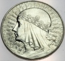 10 zł złotych 1933 Głowa kobiety Polonia SREBRO
