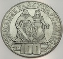 100 zł złotych 1966 Mieszko Dąbrówka Millenium