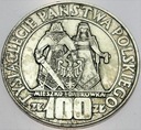 100 zł złotych 1966 Mieszko Dąbrówka Millenium