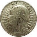 5 zł złotych 1932 Głowa kobiety Polonia SREBRO