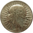 5 zł złotych 1933 Głowa kobiety Polonia SREBRO