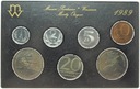 Zestaw Polskie Monety Obiegowe 1989, LUSTRZANE