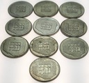 LOT 10 x 200 zł 1974 XXX lat PRL INWESTYCJA SREBRO