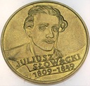 2 zł złote 1999 Juliusz Słowacki