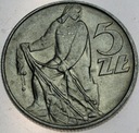 5 zł pięć złotych z Rybakiem 1974 Rybak