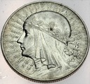 5 zł złotych 1933 Głowa kobiety Polonia SREBRO