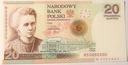 WZÓR 20 zł 2011 Skłodowska-Curie BARDZO RZADKI