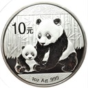 Chiny 10 Juanów 2012 Srebrna Panda