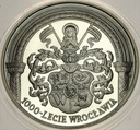 10 zł złotych 2000 1000 lecie Wrocławia Wrocław