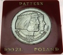 PRÓBA 100 zł 1966 Mieszko Dąbrówka Głowy SREBRO
