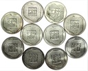 LOT 10 x 200 zł 1974 XXX lat PRL INWESTYCJA SREBRO