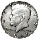 USA 12 Dolara Half Dollar 1967 Kennedy SREBRO
