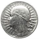 5 zł złotych 1933 Głowa kobiety Polonia SREBRO