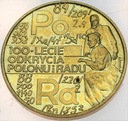 2 zł złote 1998 Skłodowska Polon i rad