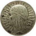 10 zł złotych 1933 Głowa kobiety Polonia SREBRO