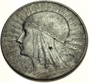 5 zł złotych 1932 Głowa kobiety Polonia SREBRO